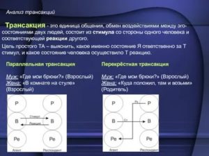 трансакция в психологии