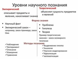 Уровни научного познания