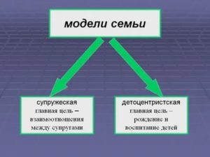 Модель семейных взаимоотношений схема 6 класс обществознание