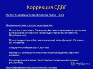 Препараты при сдвг