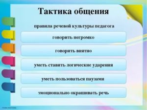 Тактика общения