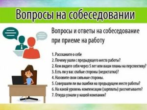 Диалог собеседование на работу пример