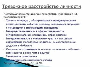 Тревожно мнительное расстройство