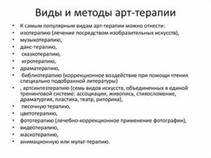 Методы арт терапии