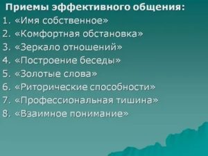 Техники эффективного общения