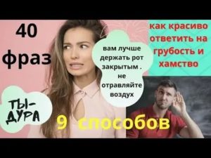 как красиво ответить на грубость