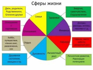 Основные сферы жизни человека