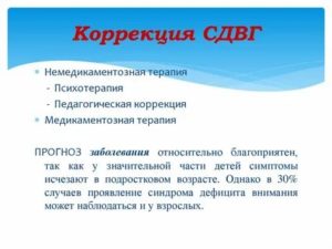 Коррекция сдвг