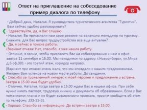 Приглашение на собеседование